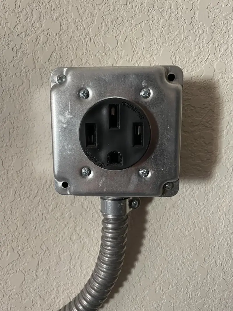 NEMA 14-50 outlet installed for Smart Home Electrical in Belle Chasse